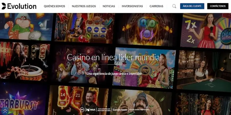 Sitio web de evolution